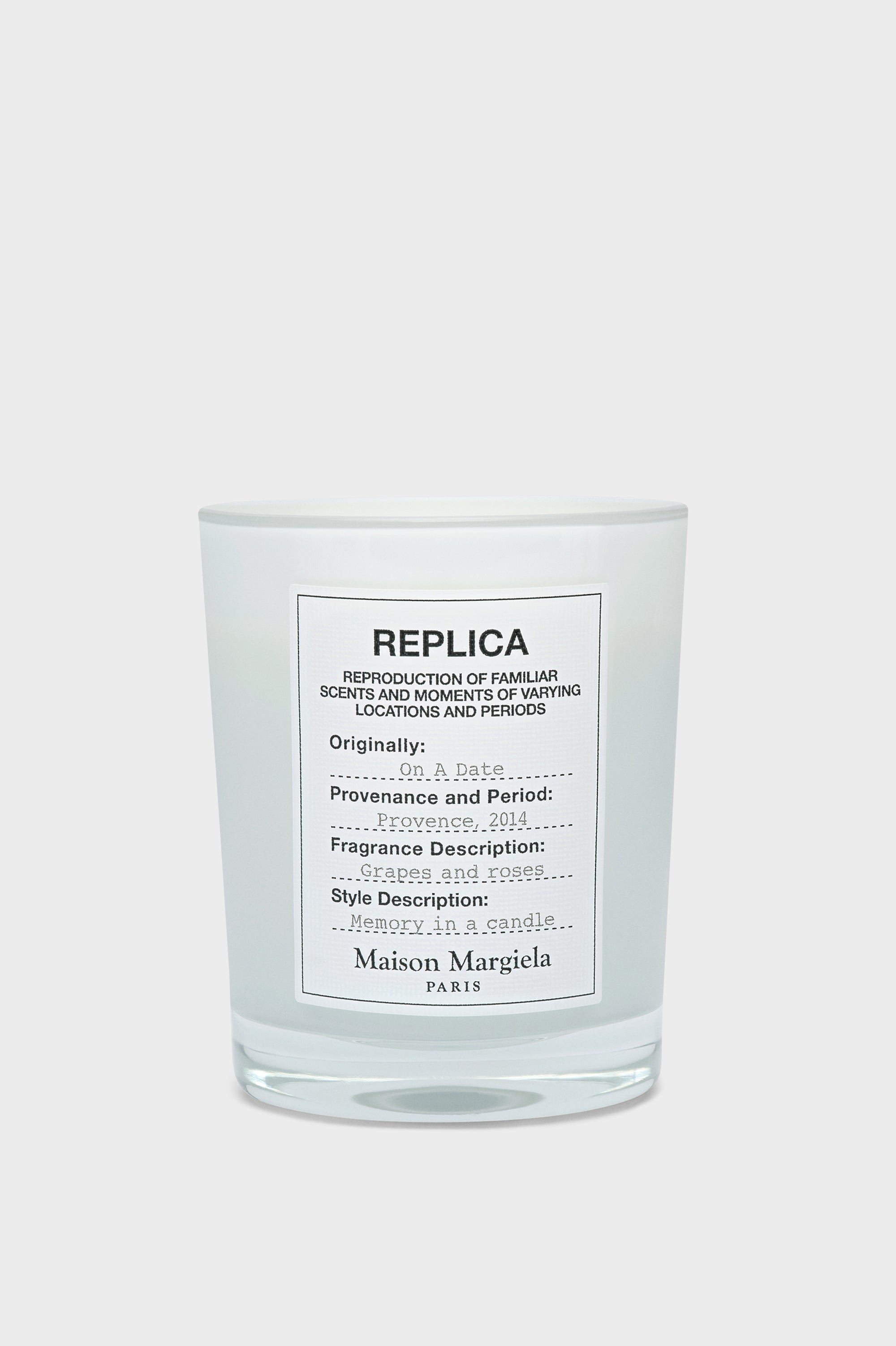 Designer White Replica On A Date Candle | Shop Online | Maison