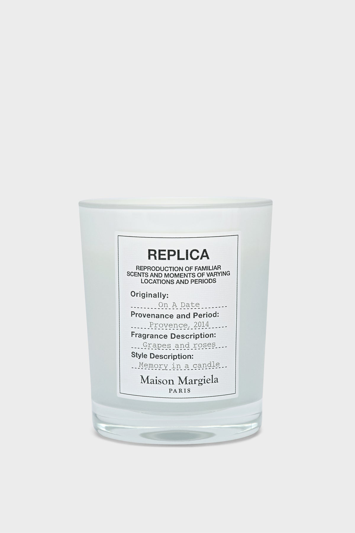 Replica On A Date Candle