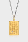 Maison Margiela Numeric diamond pendant necklace