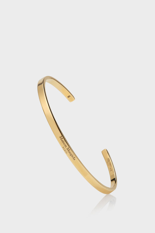 Maison Margiela Logo slim cuff bracelet