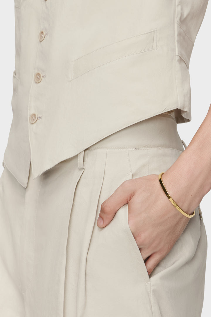 Logo slim cuff bracelet