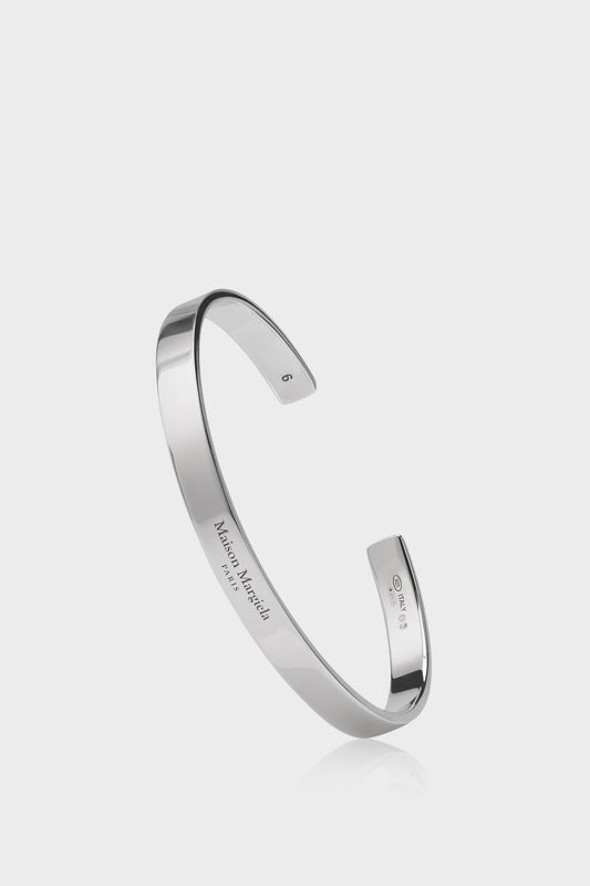 Maison Margiela Logo flat cuff bracelet