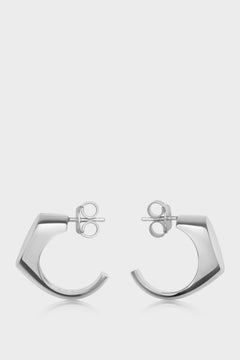 Logo signet earrings