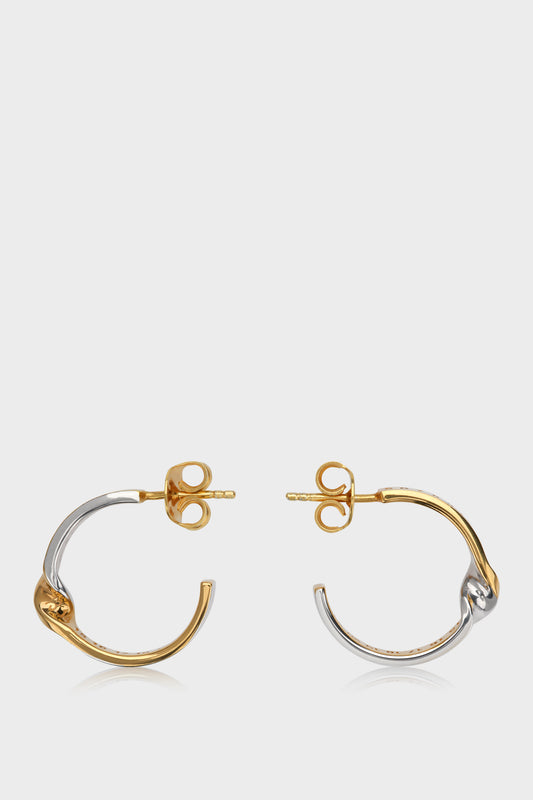 Maison Margiela Numeric diamond hoop earrings