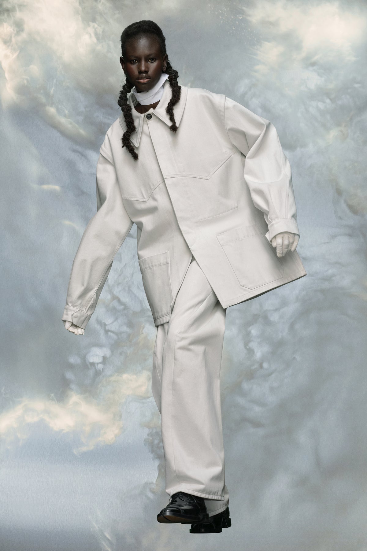 Bonded satin jacket