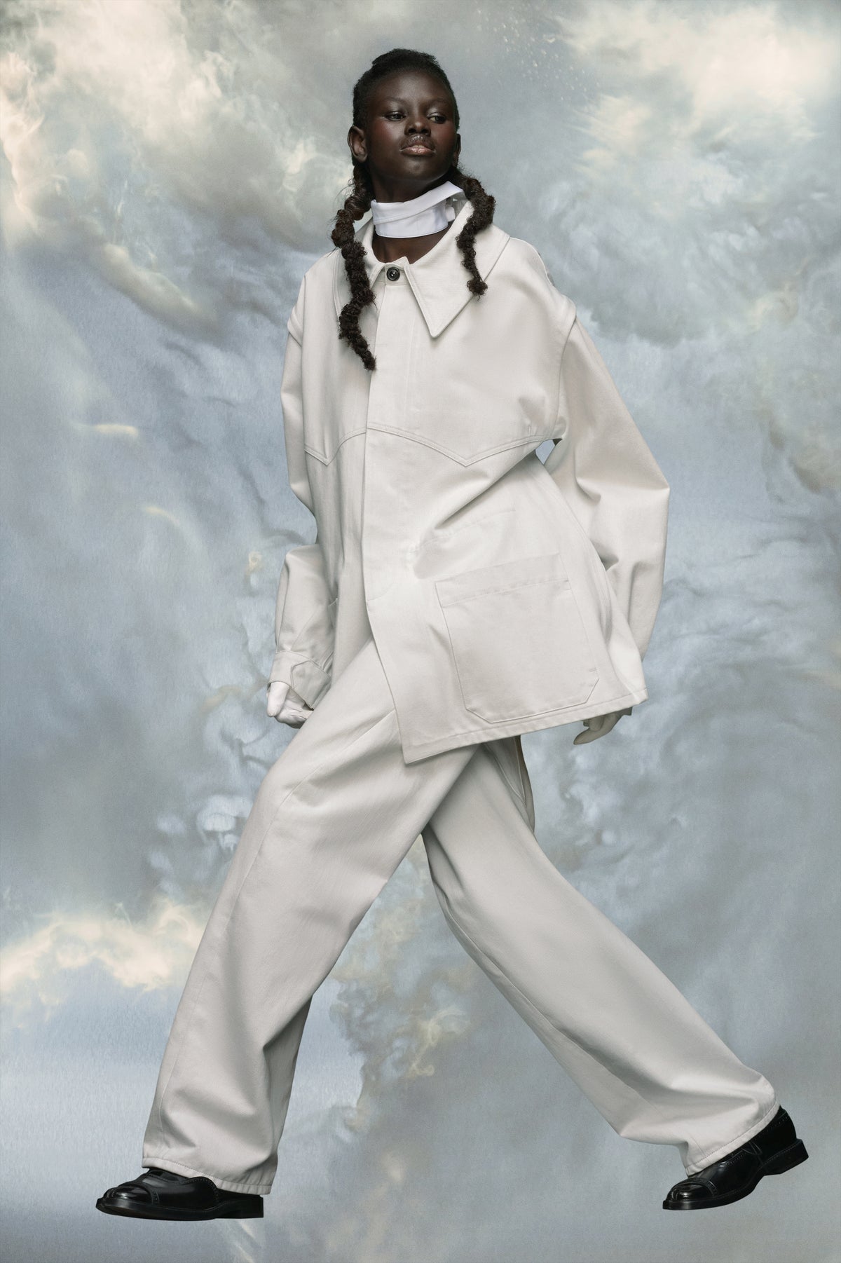 Bonded satin jacket