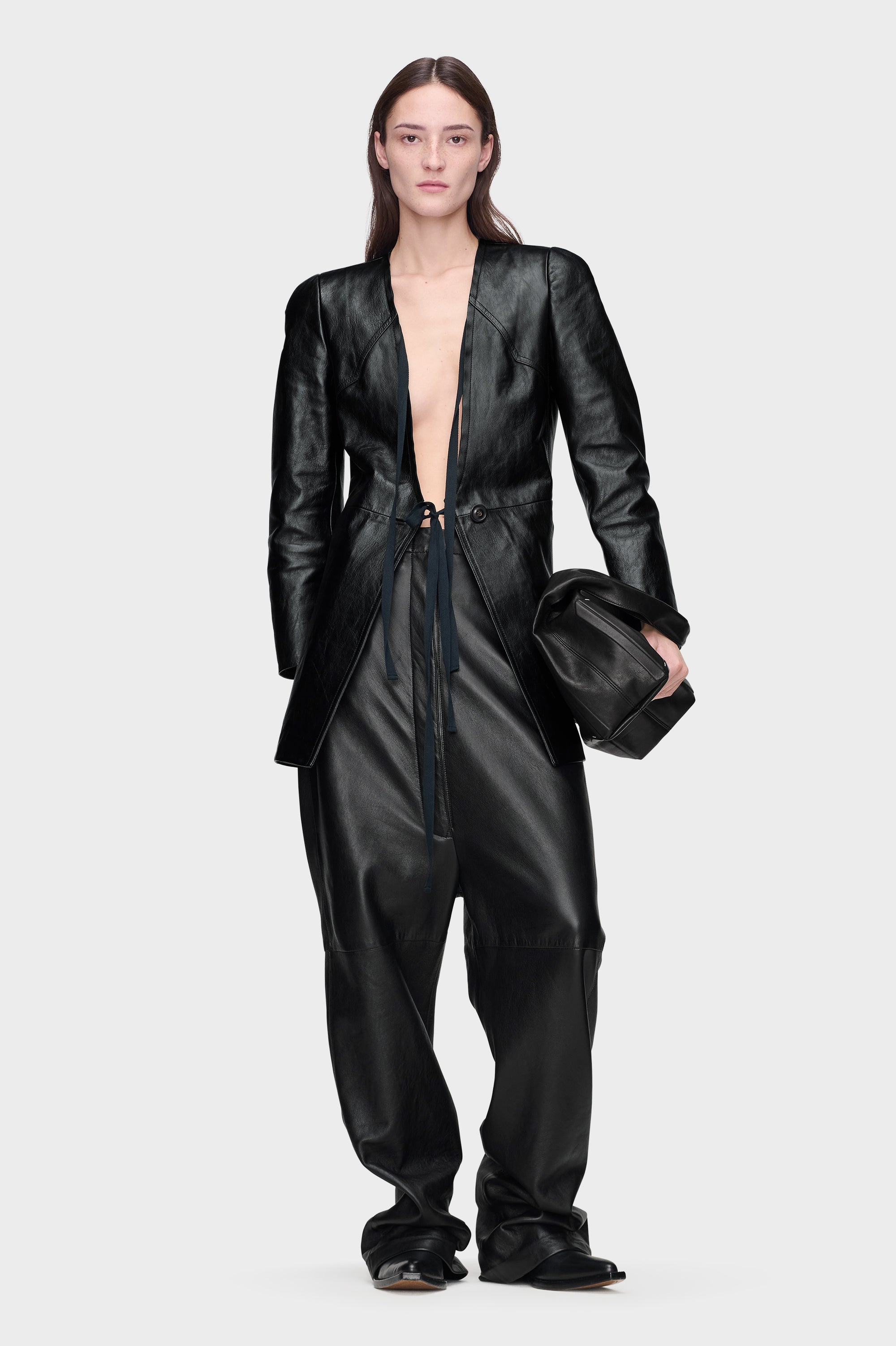 Designer Black Leather Jacket | Shop Online | Maison Margiela