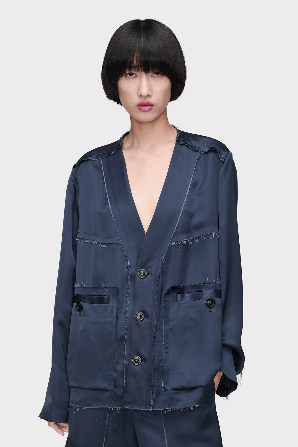 Maison Margiela Patchwork Satin Jacket