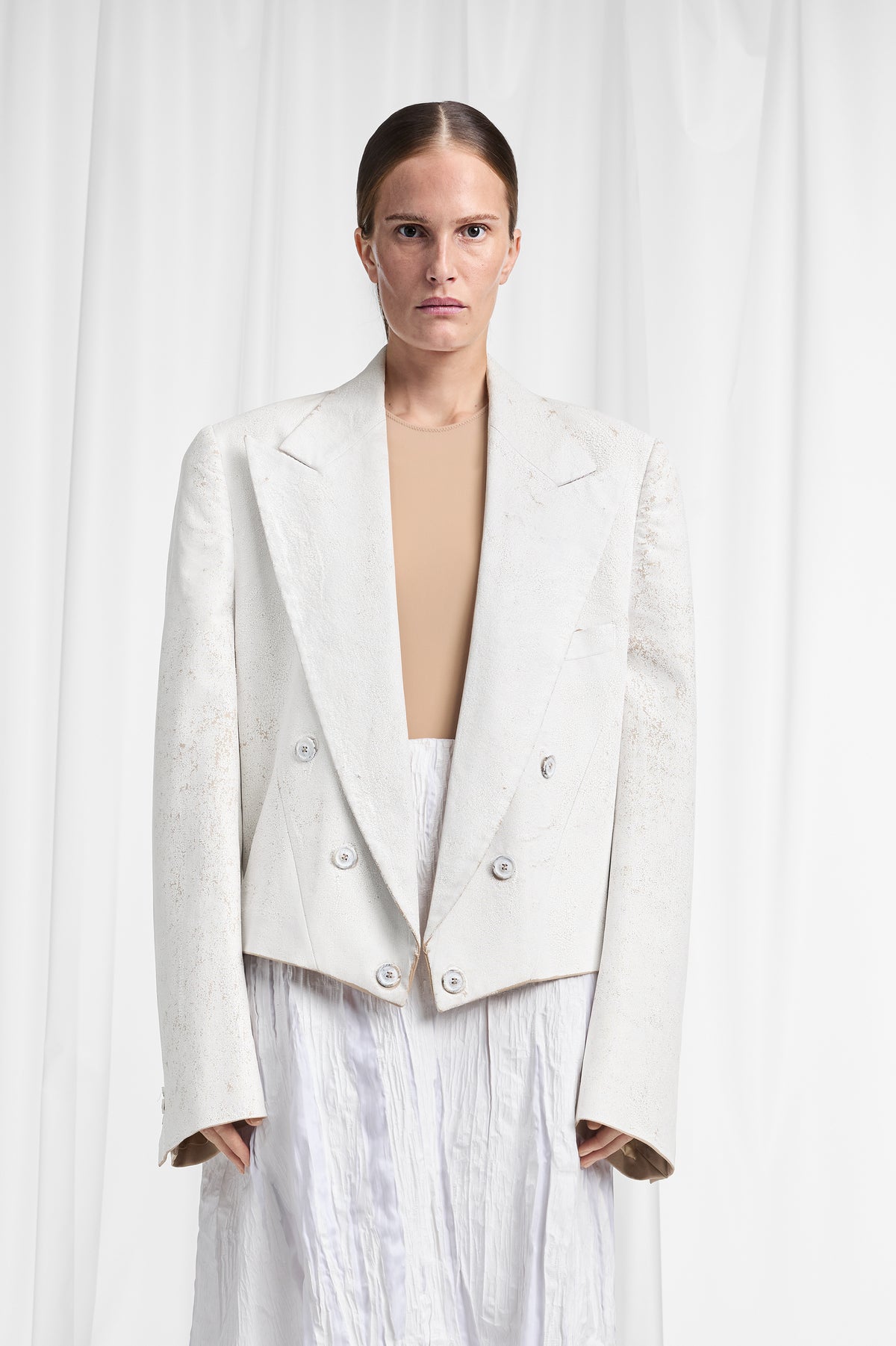 Bianchetto Double-Breasted Wool Blazer
