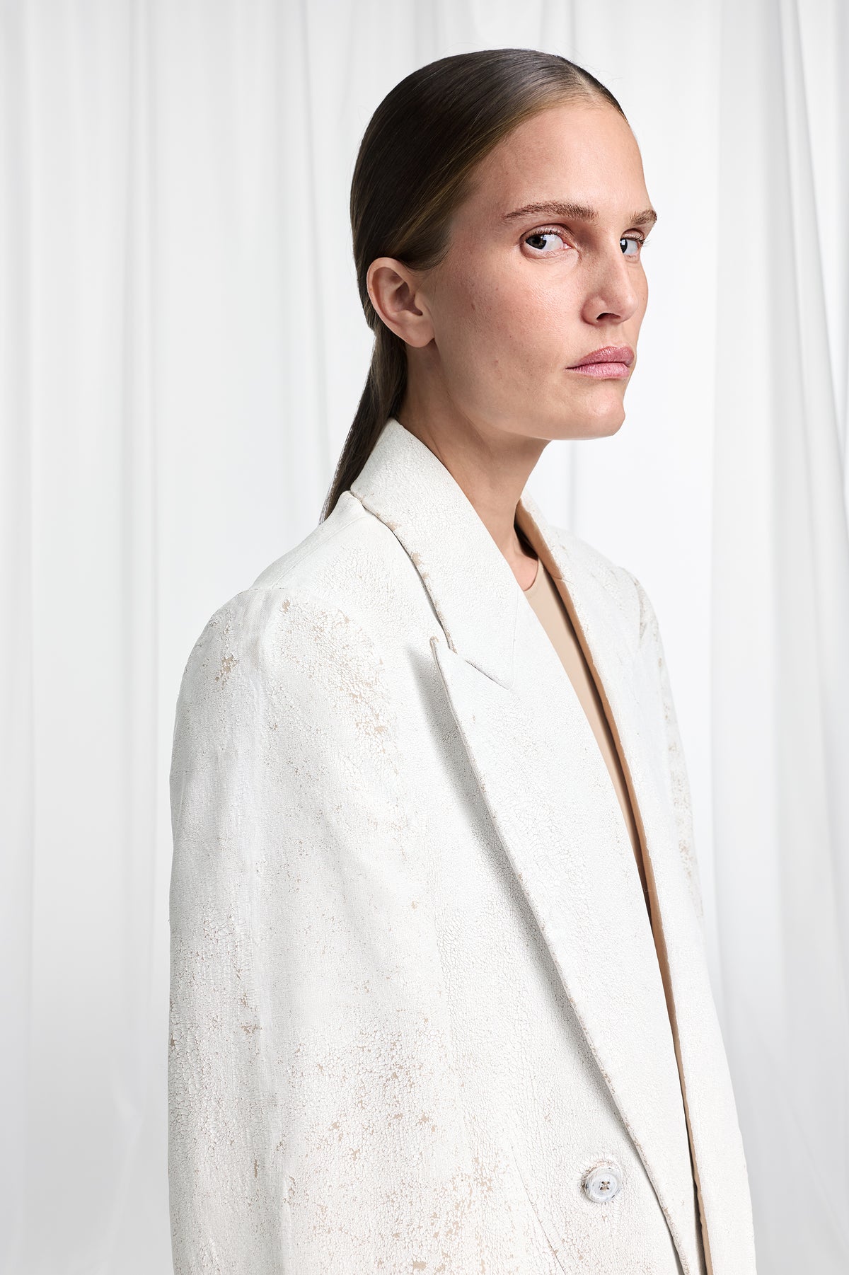 Bianchetto Double-Breasted Wool Blazer