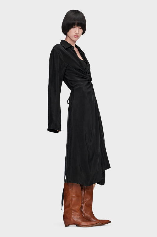 Maison Margiela فستان قميص بثنيات