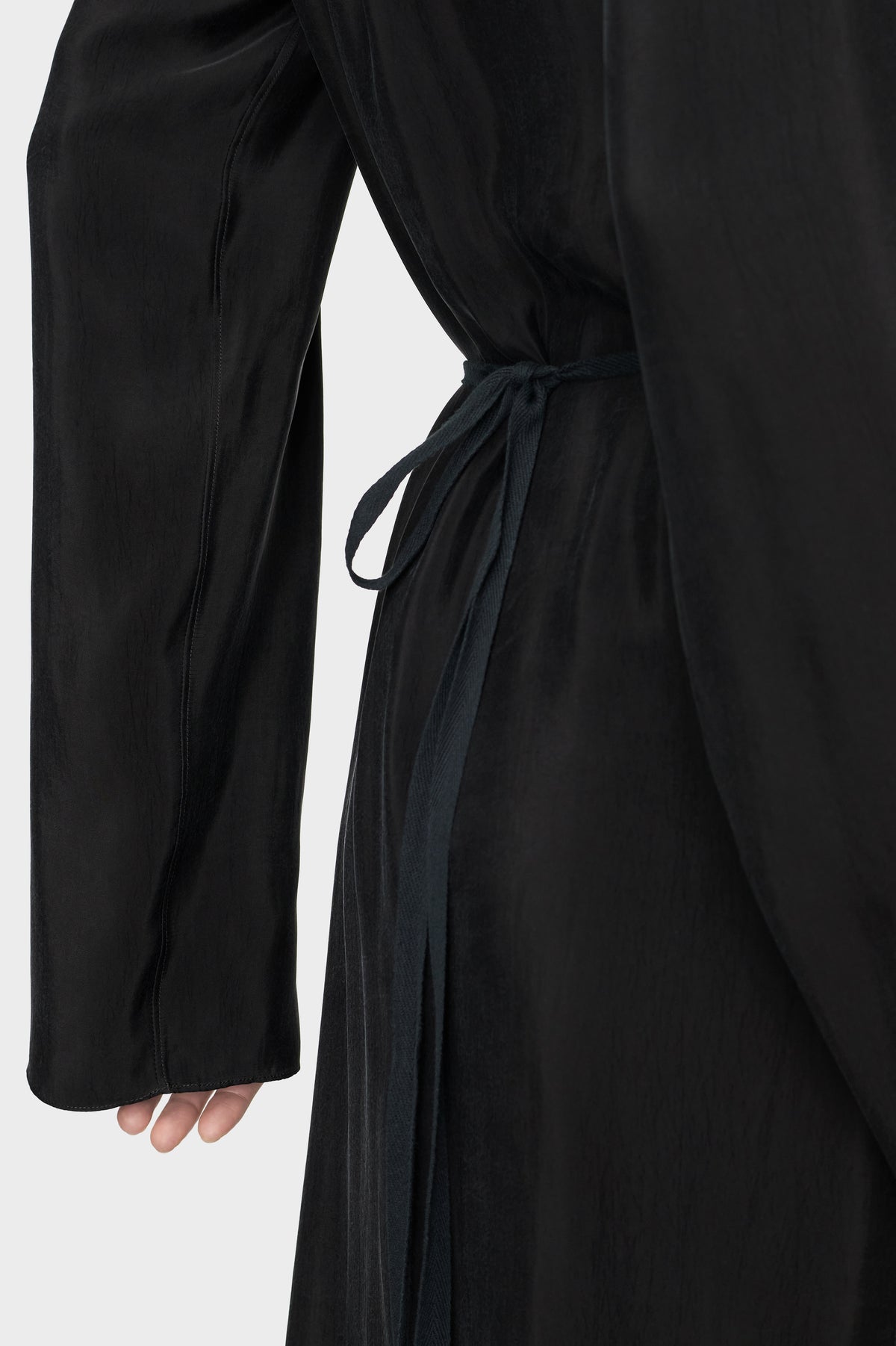 Draped Shirt Dress