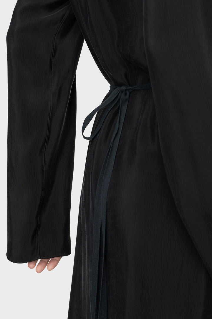 Draped Shirt Dress