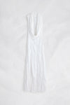 Maison Margiela Cowl-Neck Crinkled Maxi Dress