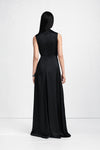 Maison Margiela Cowl-Neck Satin Maxi Dress