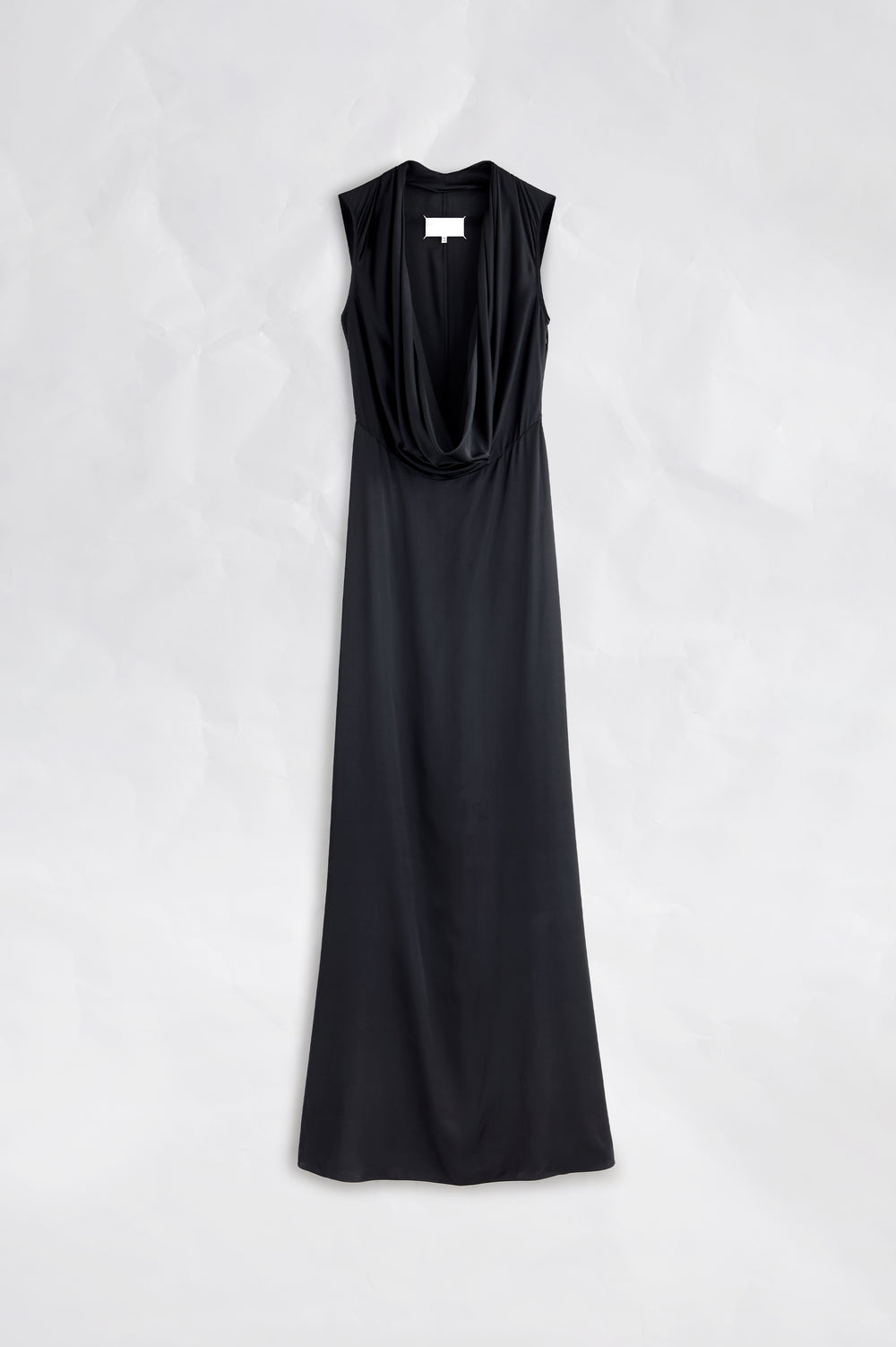 Maison Margiela Cowl-Neck Satin Maxi Dress