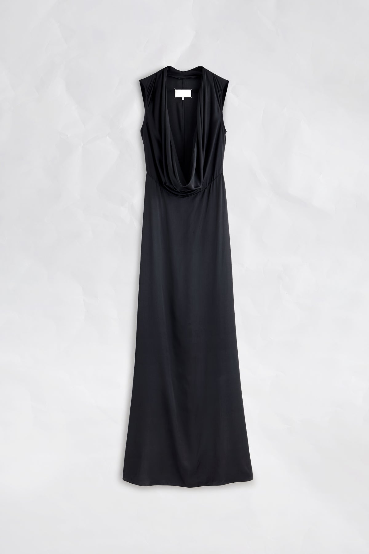 Cowl-Neck Satin Maxi Dress