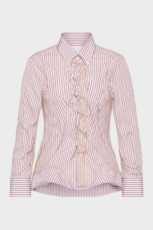 Maison Margiela Layered tulle shirt