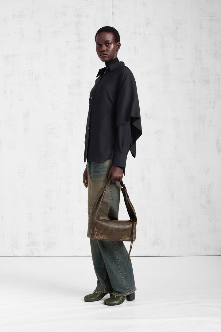 Cape-Sleeve Shirt