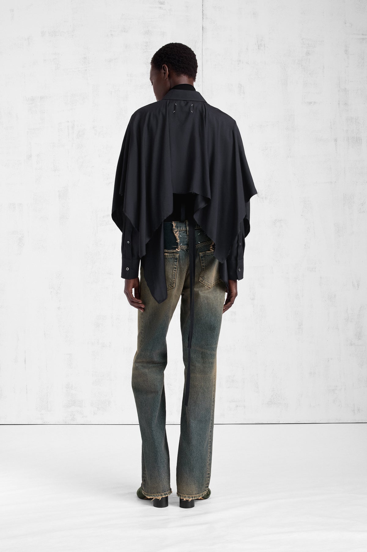 Cape-Sleeve Shirt