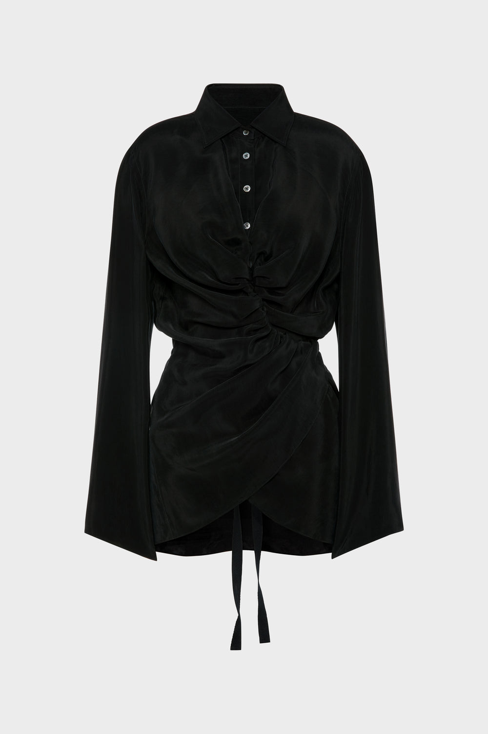 Maison Margiela قميص ملفوف مكشكش