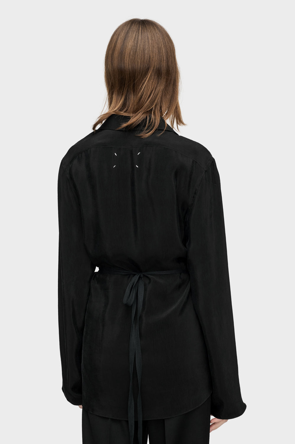 Maison Margiela قميص ملفوف مكشكش