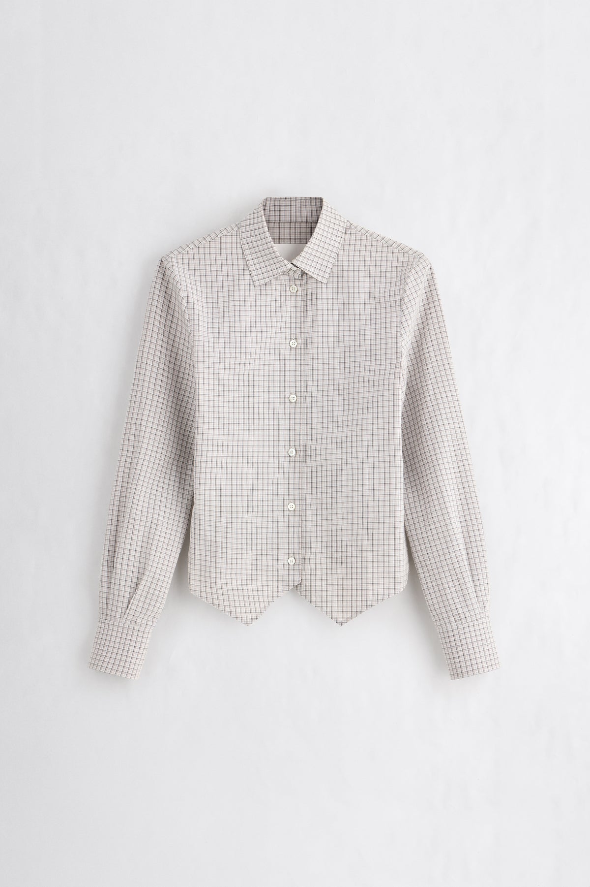 Check Cotton Swallowtail Shirt
