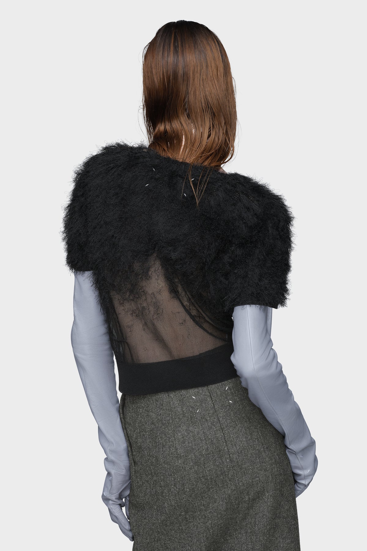 Retrograde silk knit top