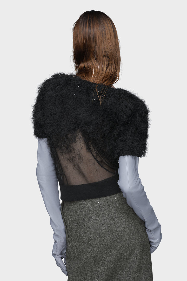 Retrograde silk knit top