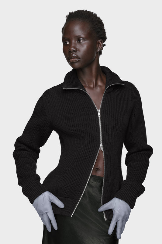 Maison Margiela Wool zipped cardigan