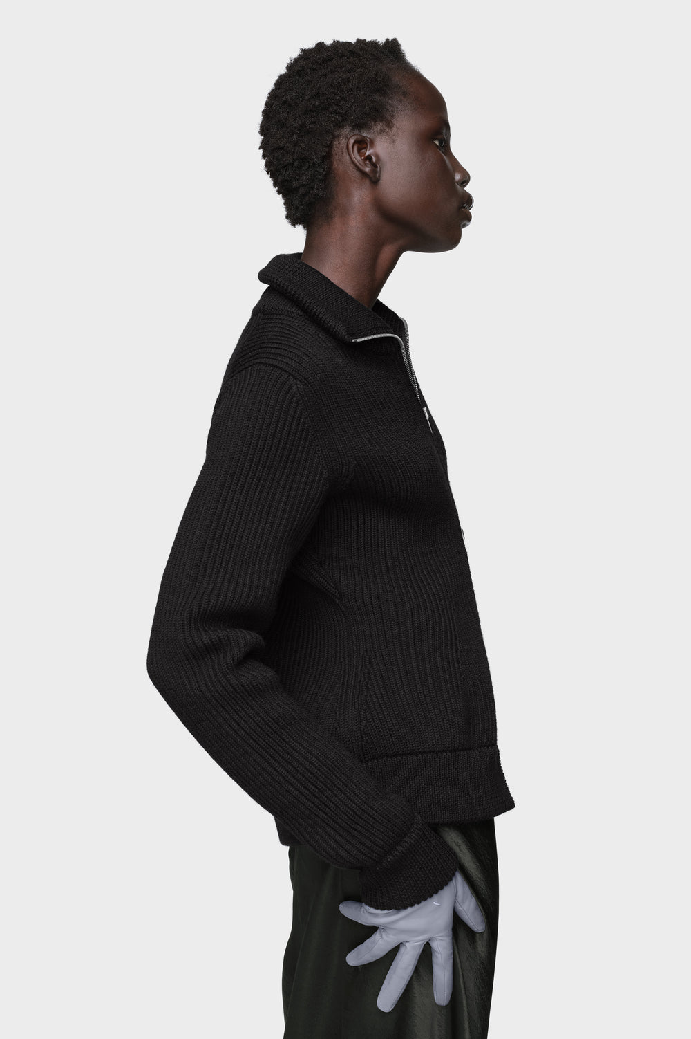 Maison Margiela Wool zipped cardigan