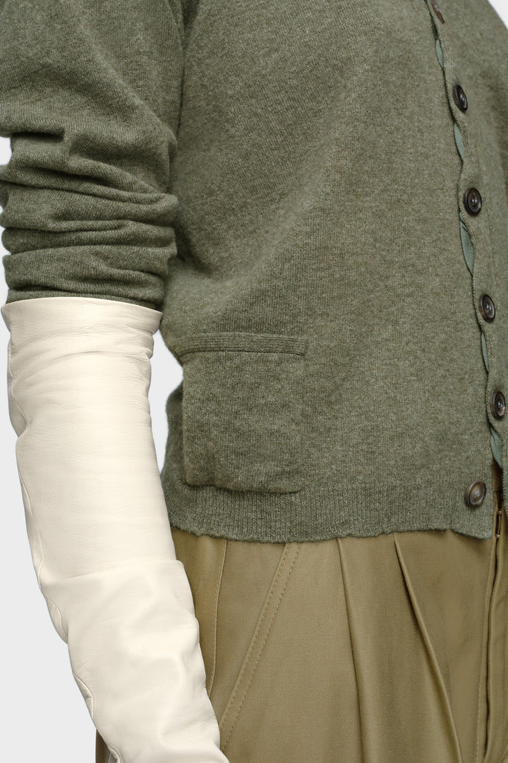 Wool v-neck cardigan