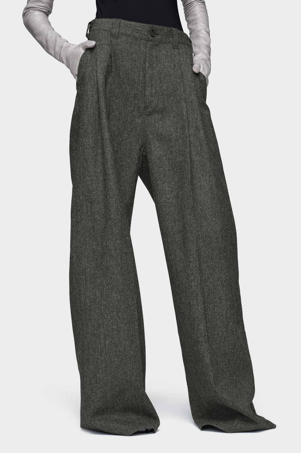 Maison Margiela Wide-leg wool trousers