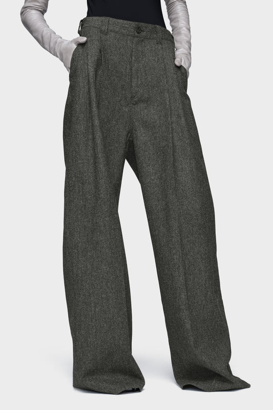 Maison Margiela Wide-leg wool trousers