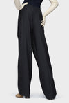 Maison Margiela Pinstripe wool drawstring trousers