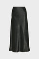 Satin midi skirt