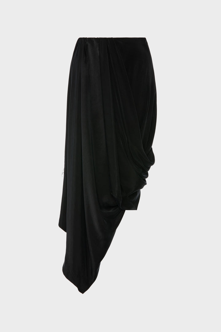 Draped Midi Skirt