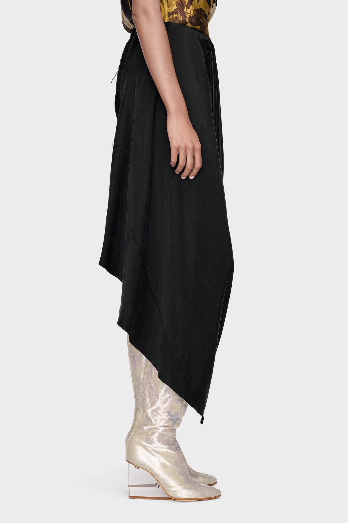 Draped Midi Skirt