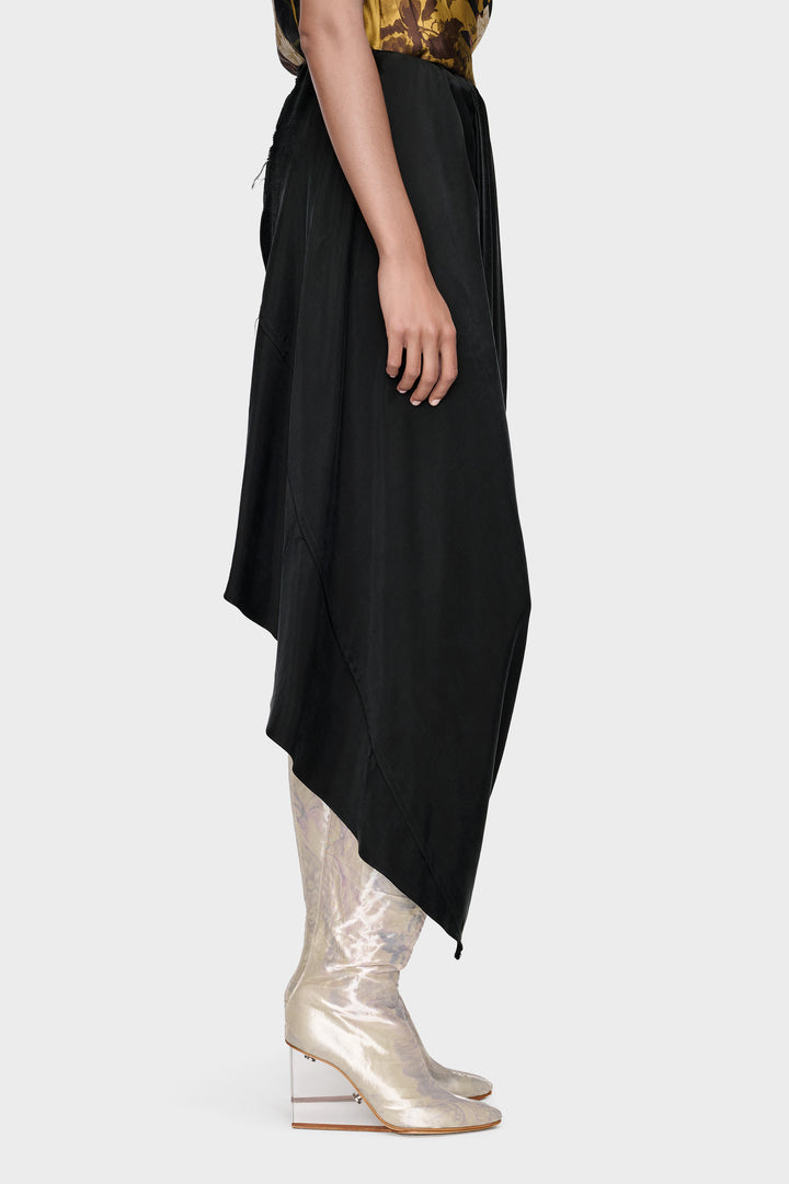 Draped Midi Skirt