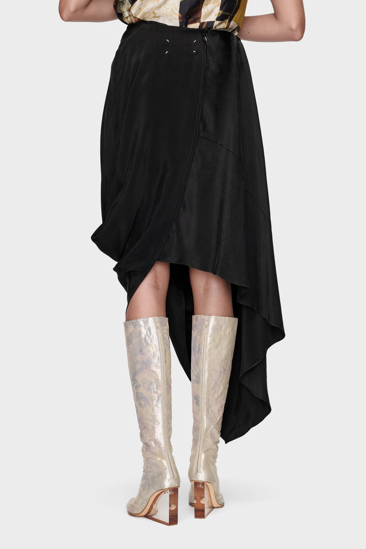Draped Midi Skirt