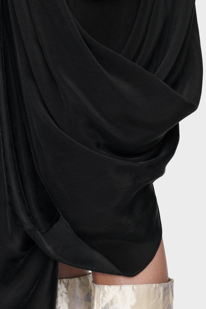 Draped Midi Skirt