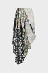 Maison Margiela Silk Floral Draped Skirt