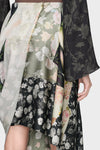 Maison Margiela Silk Floral Draped Skirt