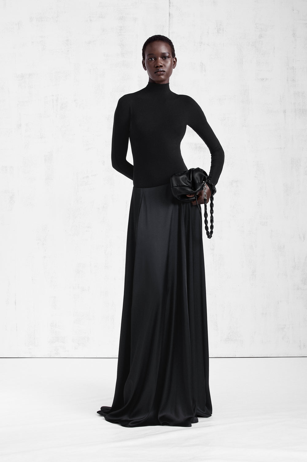 Maison Margiela Elongated Satin Maxi Skirt