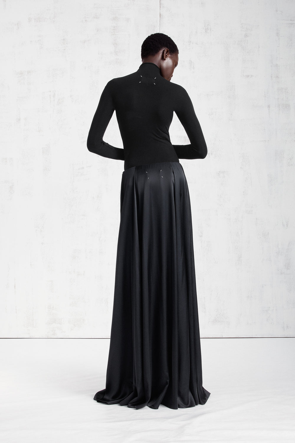 Maison Margiela Elongated Satin Maxi Skirt