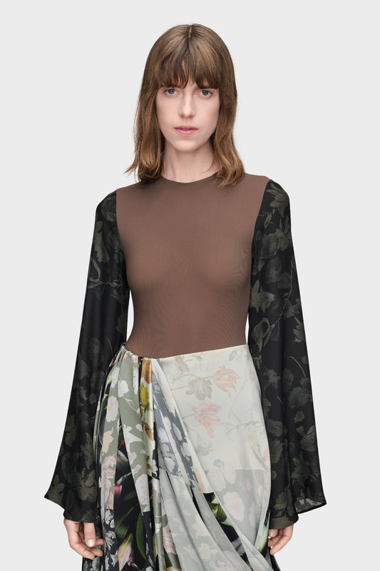 Maison Margiela بلوزة بأكمام زهرية