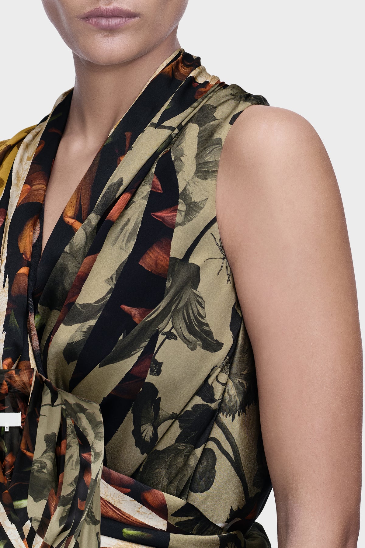 Draped Silk Top