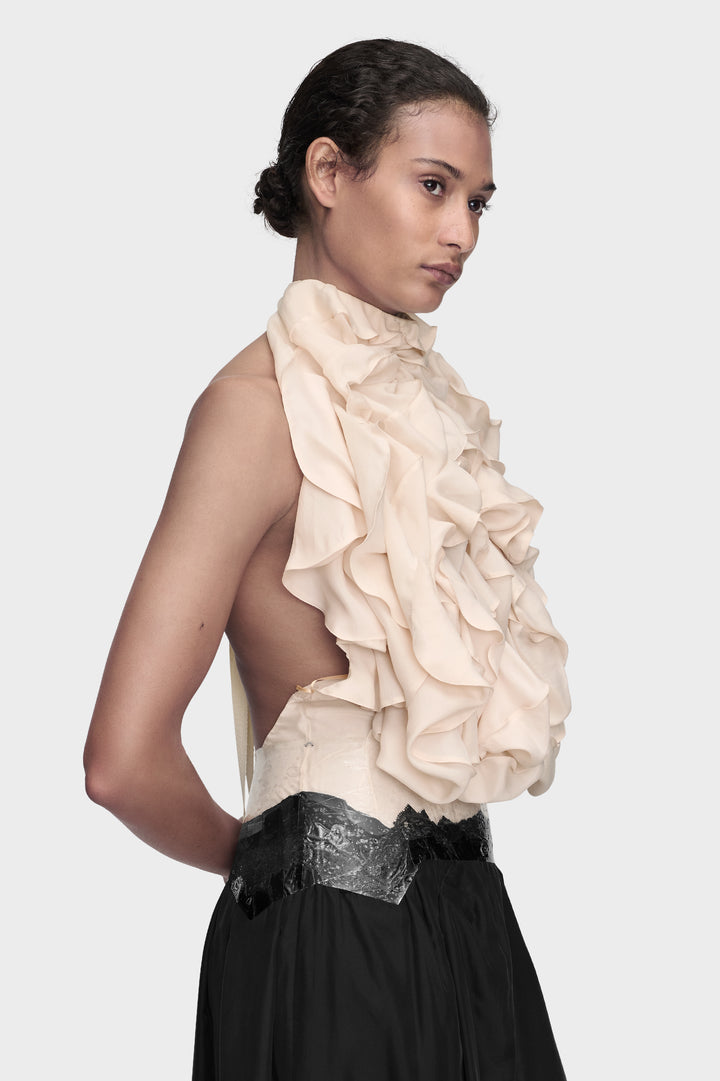 Ruffle Halter Top