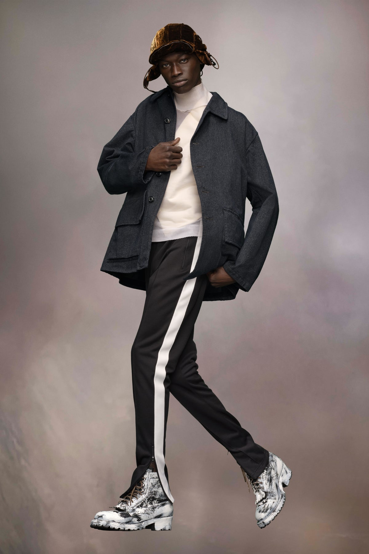 Cotton caban jacket