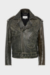 Maison Margiela Distressed Leather Biker Jacket